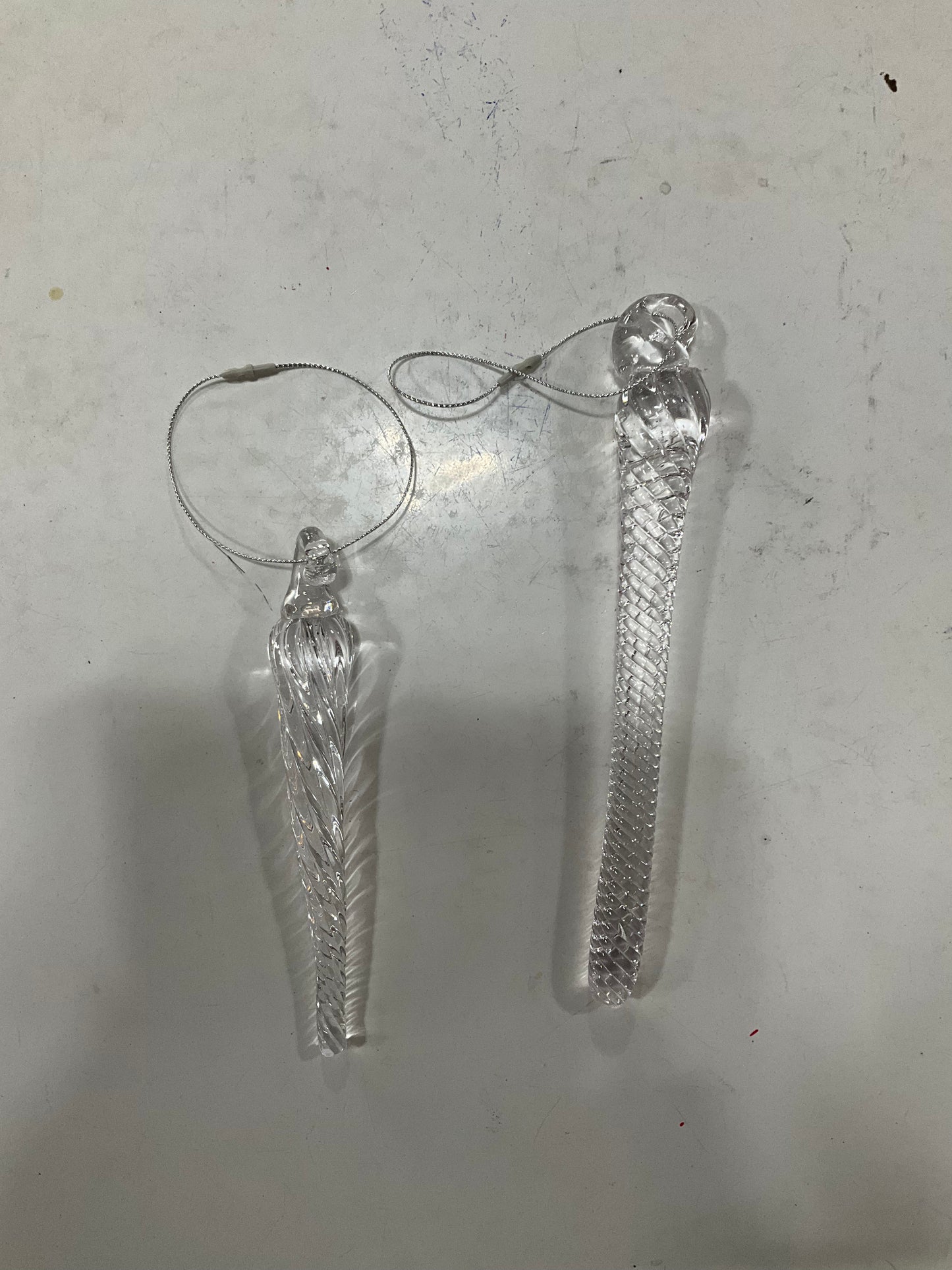 Glass Icicle Ornament