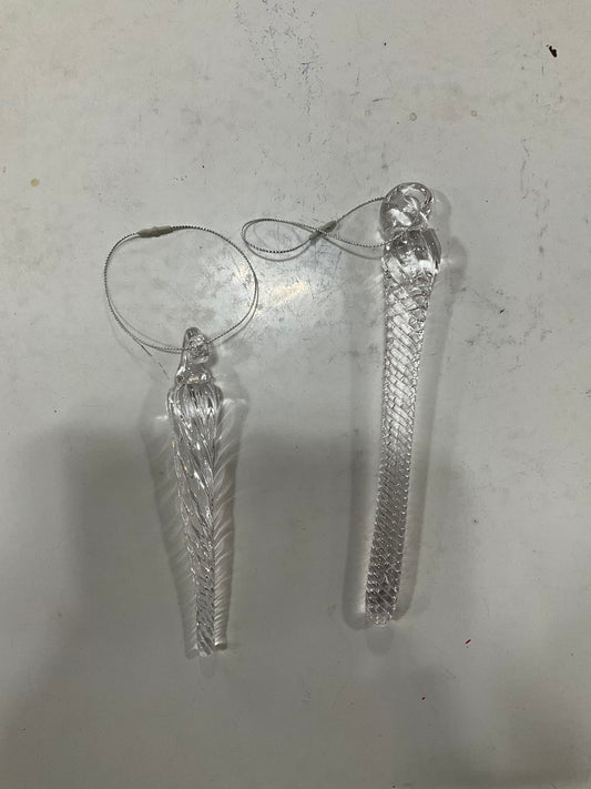 Glass Icicle Ornament
