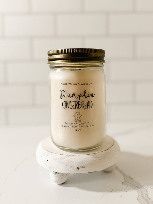 Pumpkin Gingerbread 12oz Soy Wax Candle