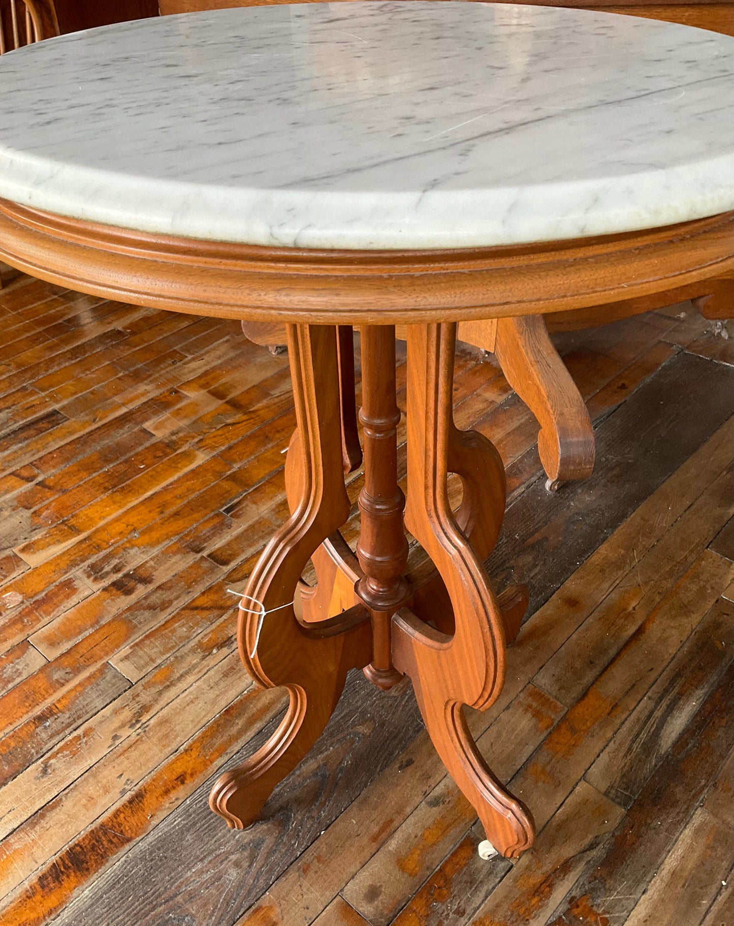 Side Table with Marble Top