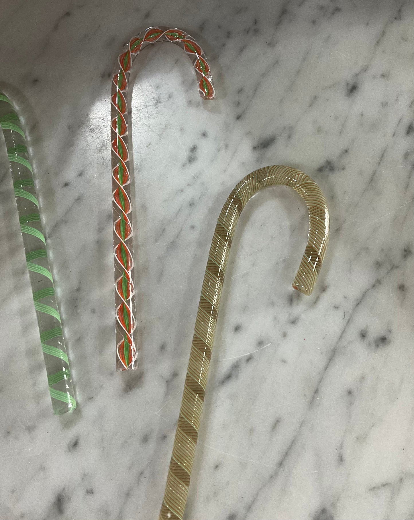 Glass Candy Cane Ornaments