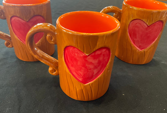 Heart in Tree Mugs