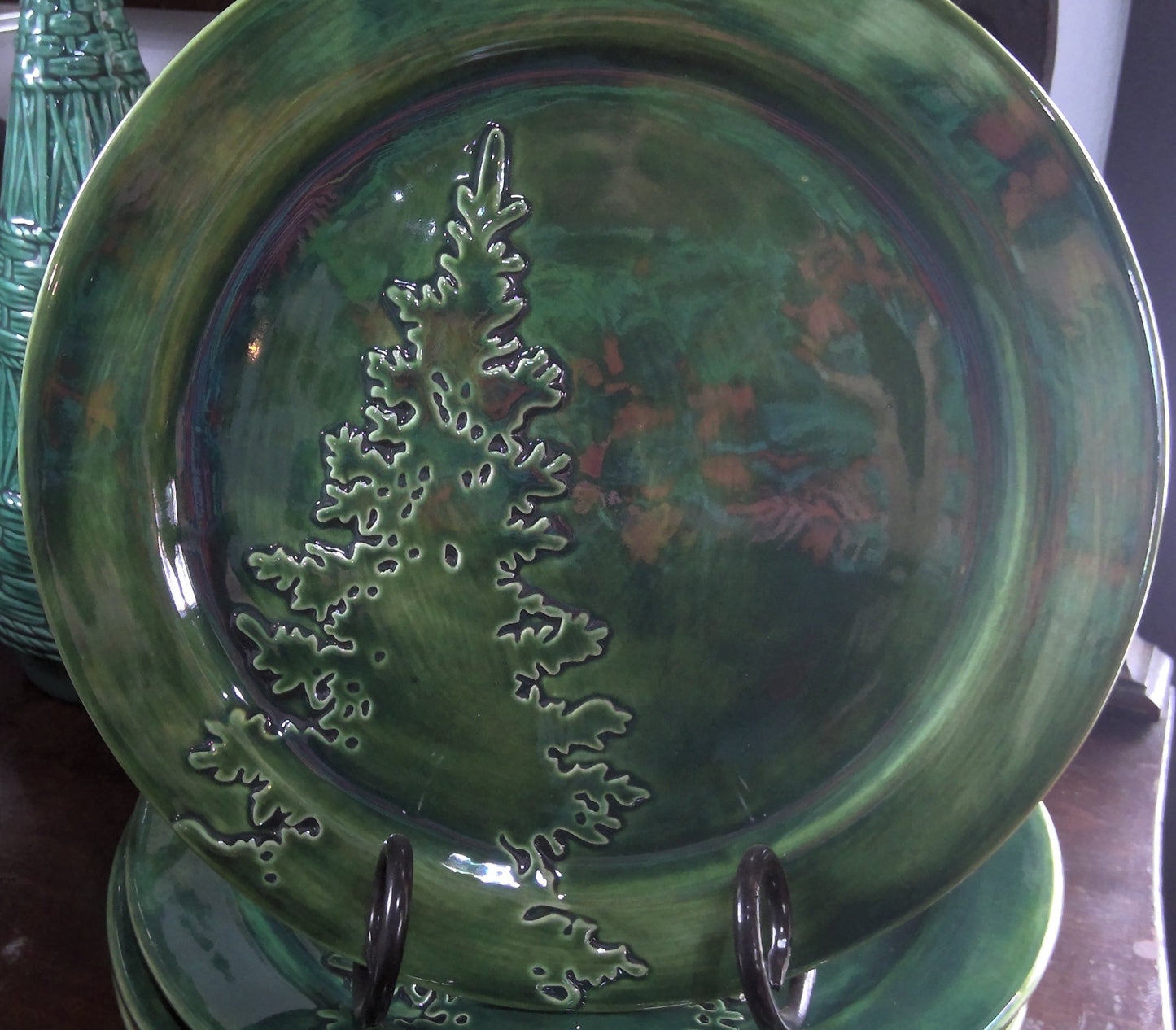 Evergreen Tree Ceramic Plate