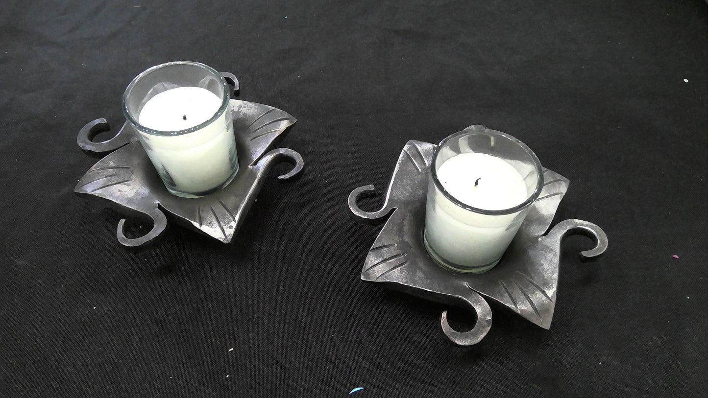 Sunflower Metal Votive Holders