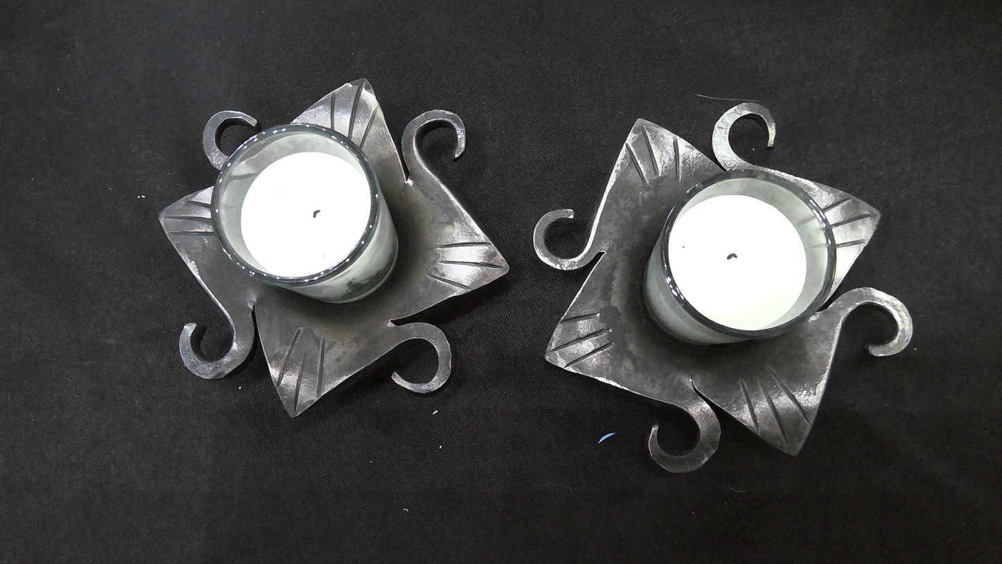 Sunflower Metal Votive Holders
