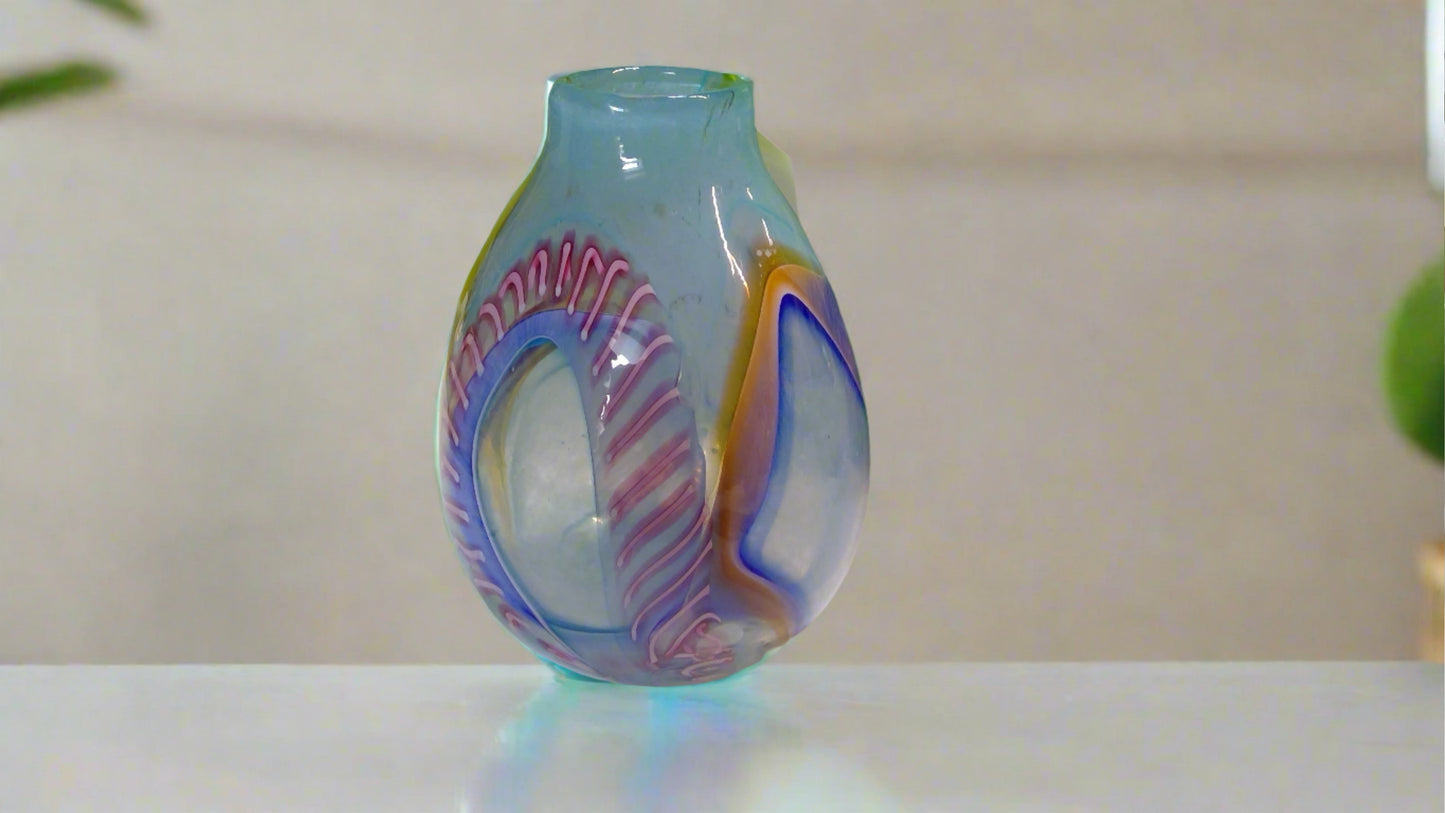 Vibrant Sea Murrini Vase