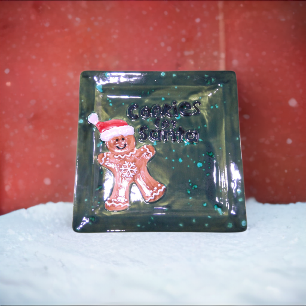 "Cookies for Santa" Ceramic Plate