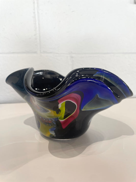 Glass Wavy Bowl - "Miraculous Murrini"