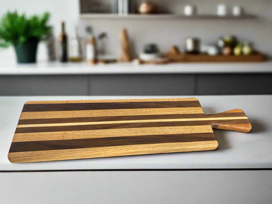 Koa Black Walnut Oak Maple Cutting Board