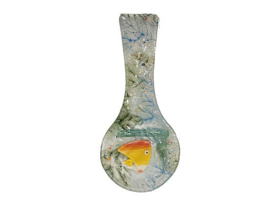 Color Fusion Glass Spoon Rest