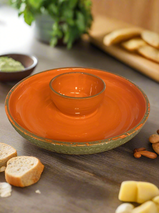 Papaya Chip Dip Platter