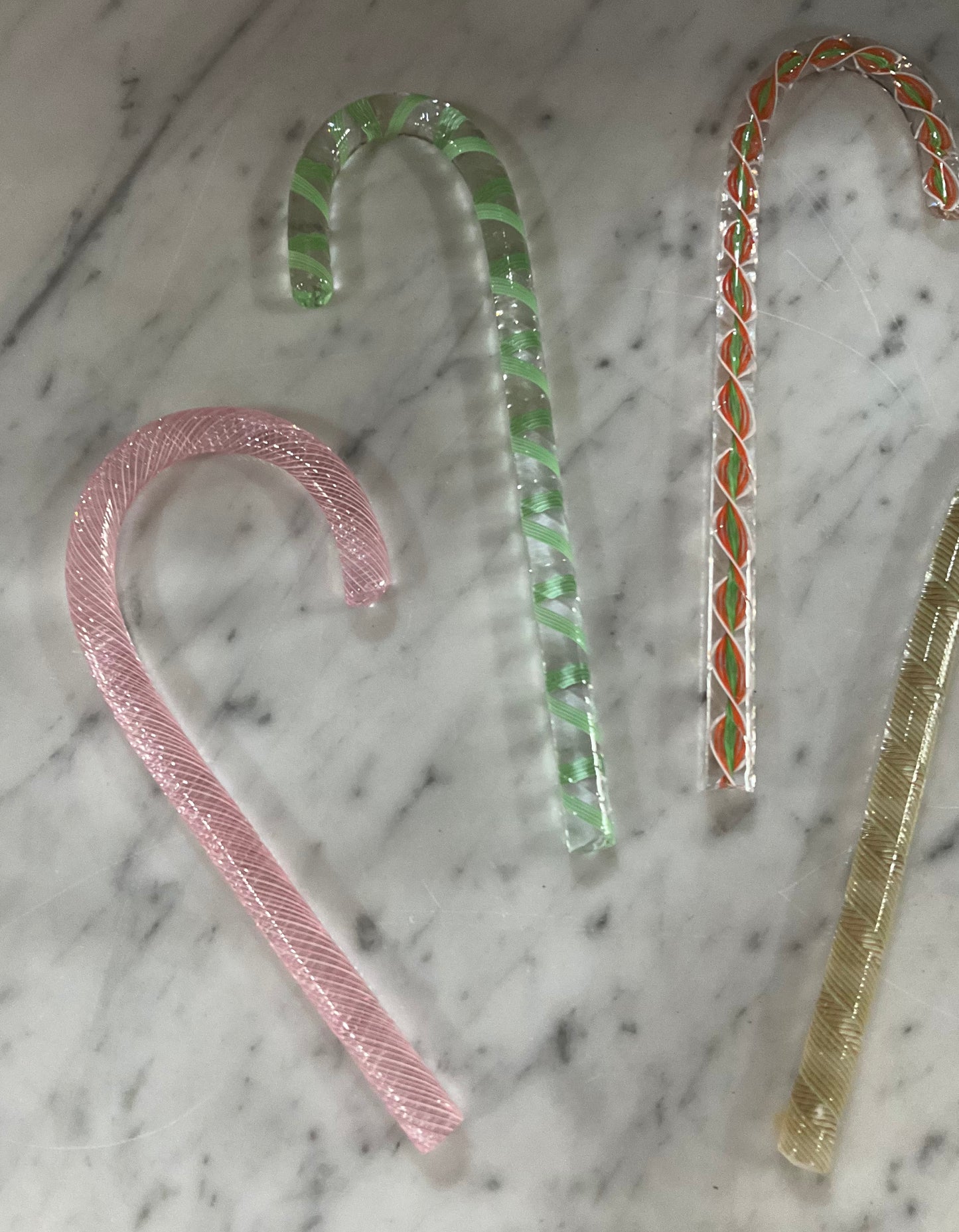 Glass Candy Cane Ornaments