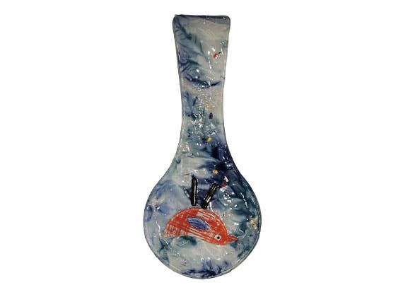 Color Fusion Glass Spoon Rest