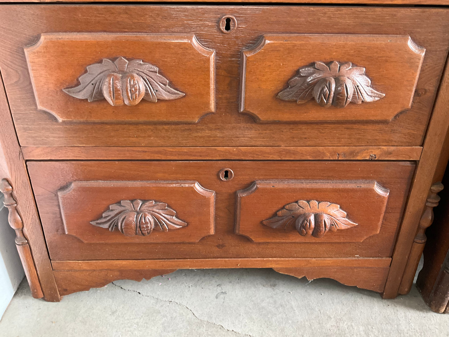 1800s Three Drawer Dresser