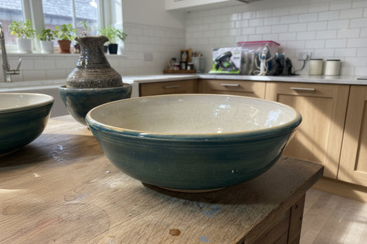 large bowl in a sunny kitchen
