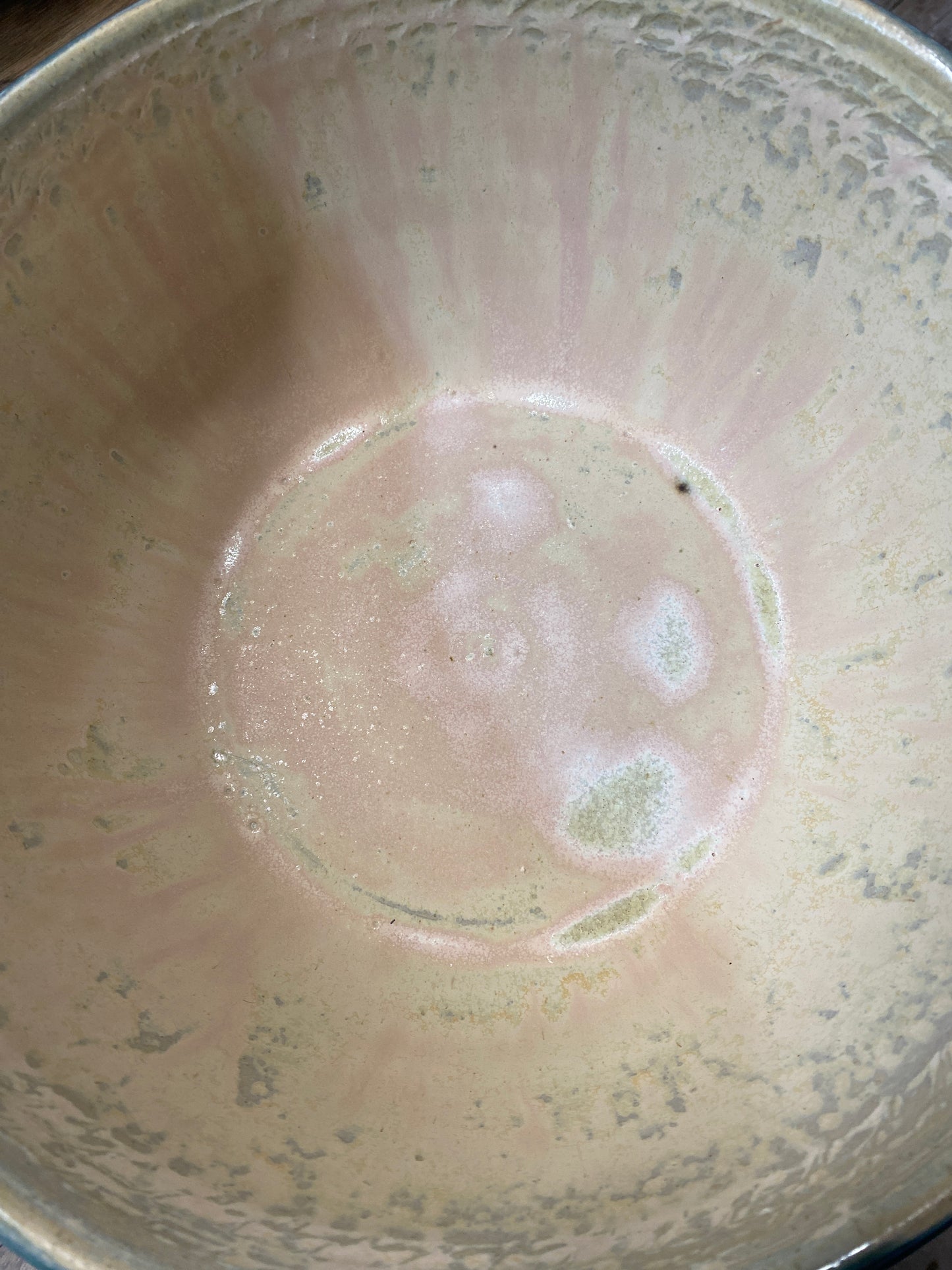 Denim and Pink Micro Pearl Bowl