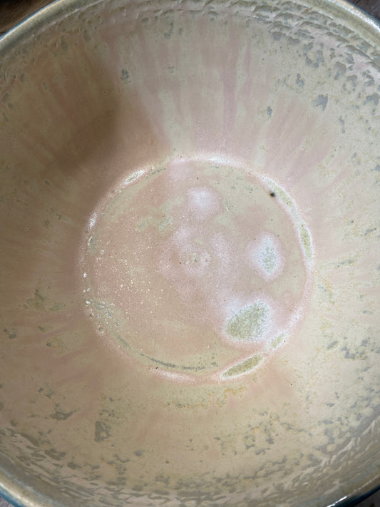 Denim and Pink Micro Pearl Bowl