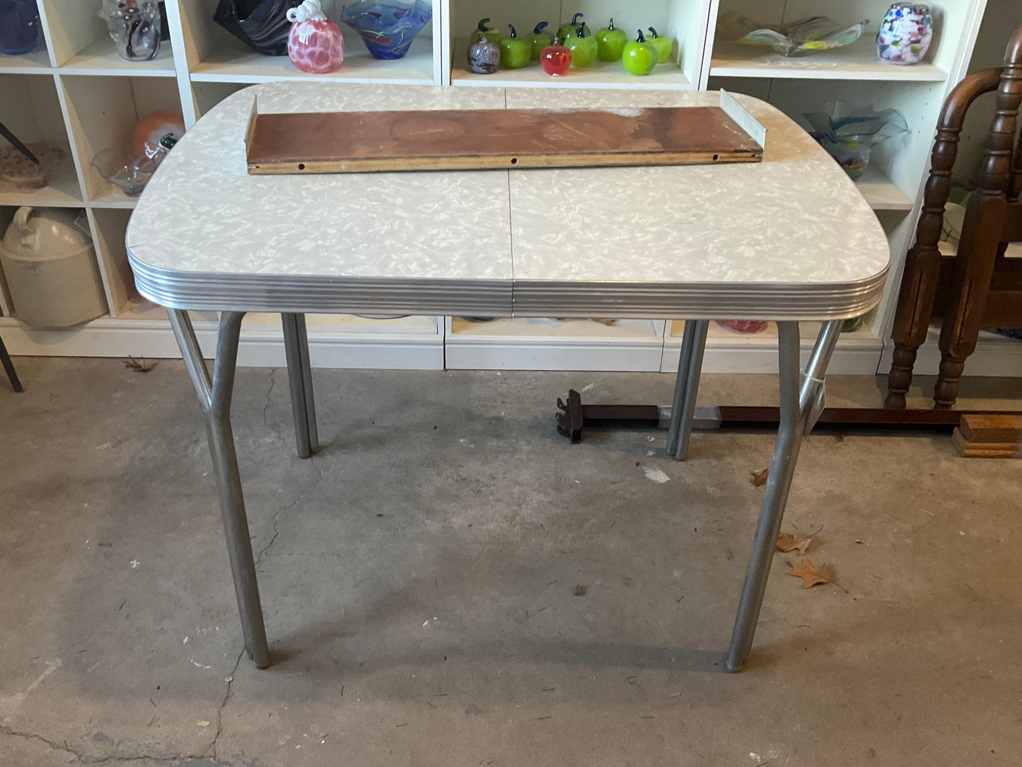 Chrome Kitchen Table W/ Leaf