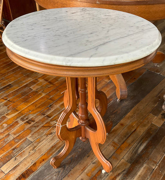Side Table with Marble Top