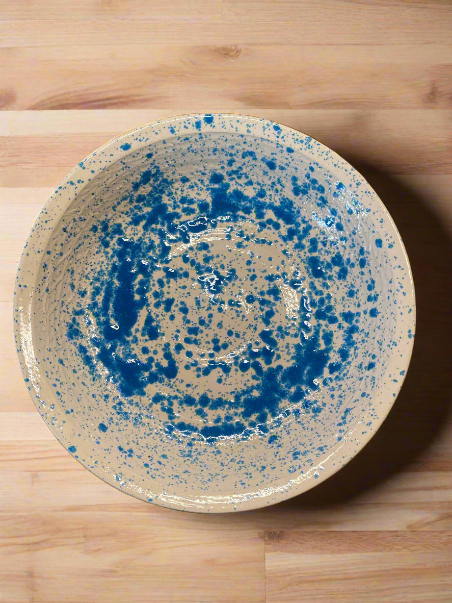 Enamel Blue Pie Plate