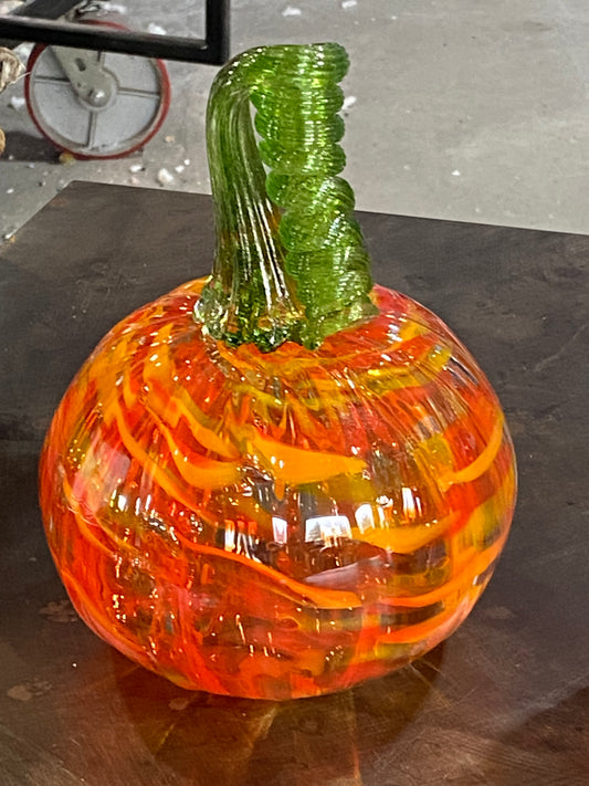 Orange Green Tall Stem.  6x8