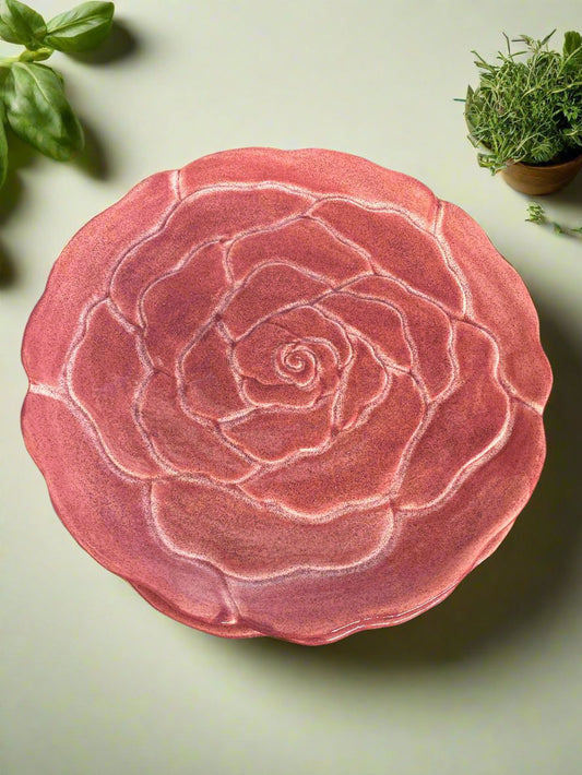 Ceramic Rose Plate