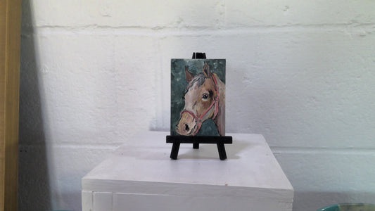 Horse Mini Painting With Easel