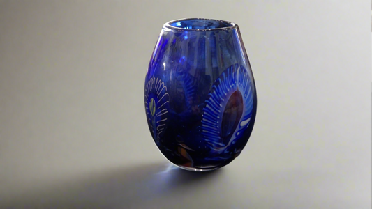 Dark Blue Murrini Vase