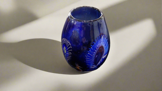 Dark Blue Murrini Vase