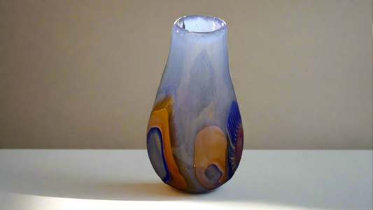 Light Blue Abstract Vase