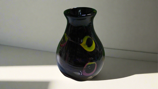 Black & Neon Large Murrini Vase