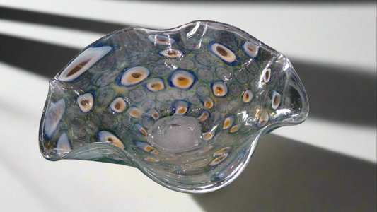 Peacock Wavy Bowl