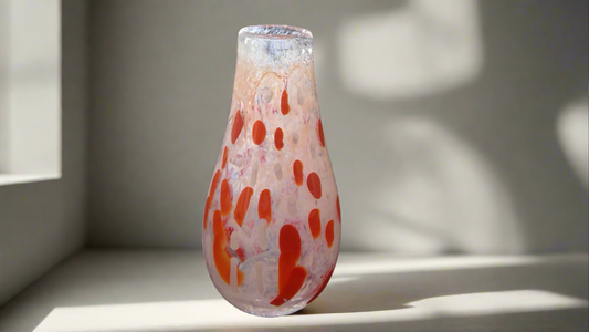 Fiery Frit Vase