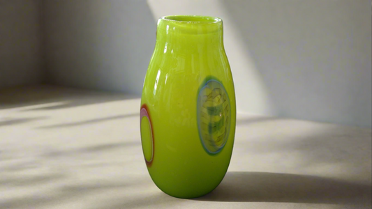 Neon Green Murrini Vase