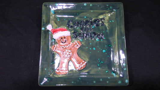 "Cookies for Santa" Ceramic Plate