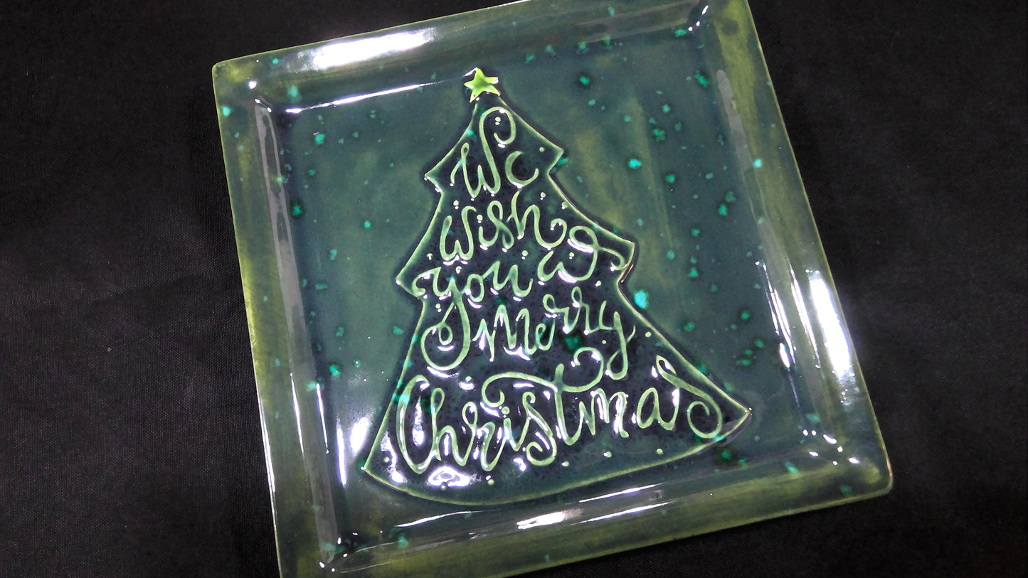 Wish You a Merry Christmas Ceramic Plate