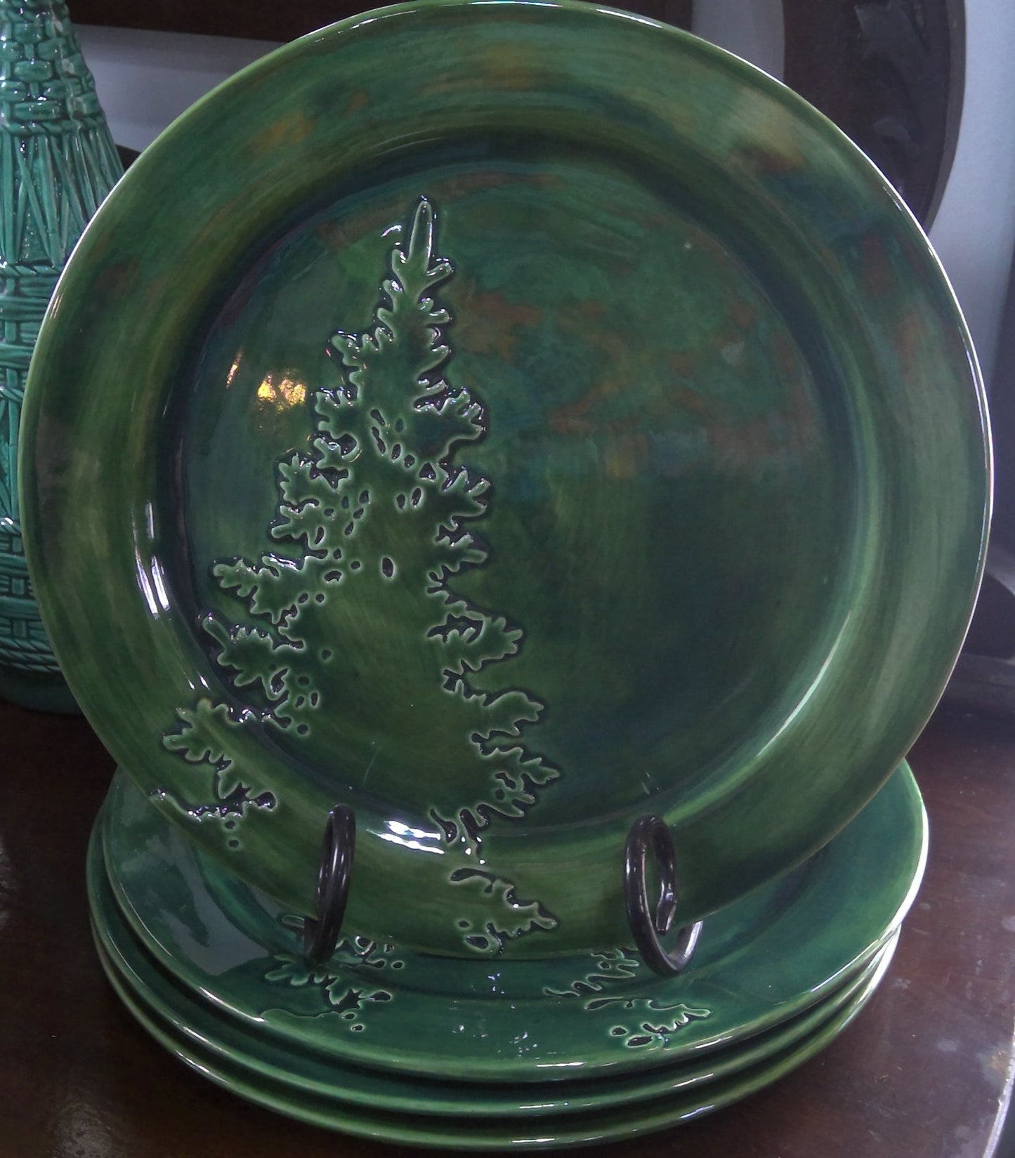 Evergreen Tree Ceramic Plate