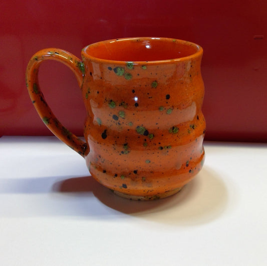 Confetti Orange Glazed Mug