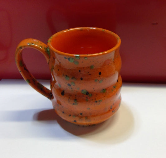 Confetti Orange Glazed Mug