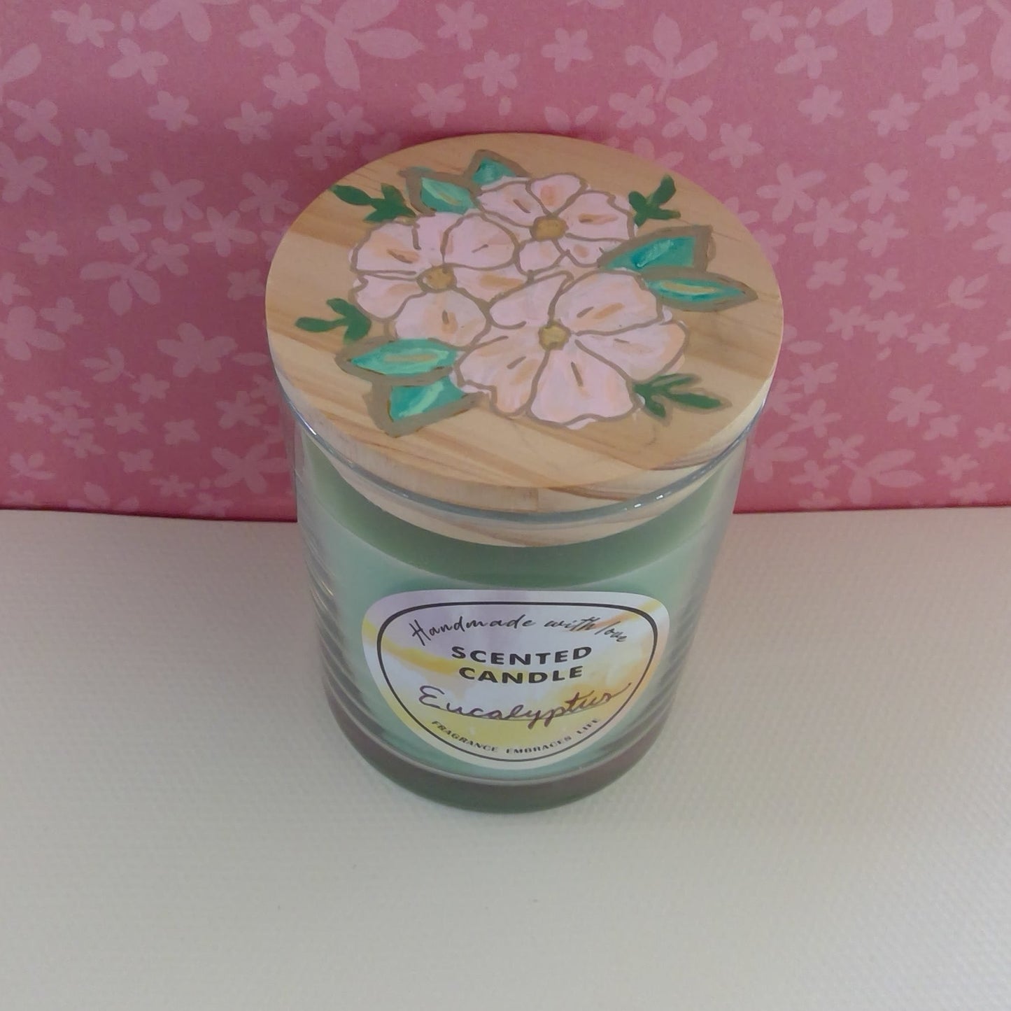 Painted Eucalyptus Candle