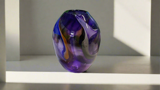 Royal Purple Murrini Vase