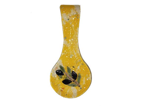 Color Fusion Glass Spoon Rest