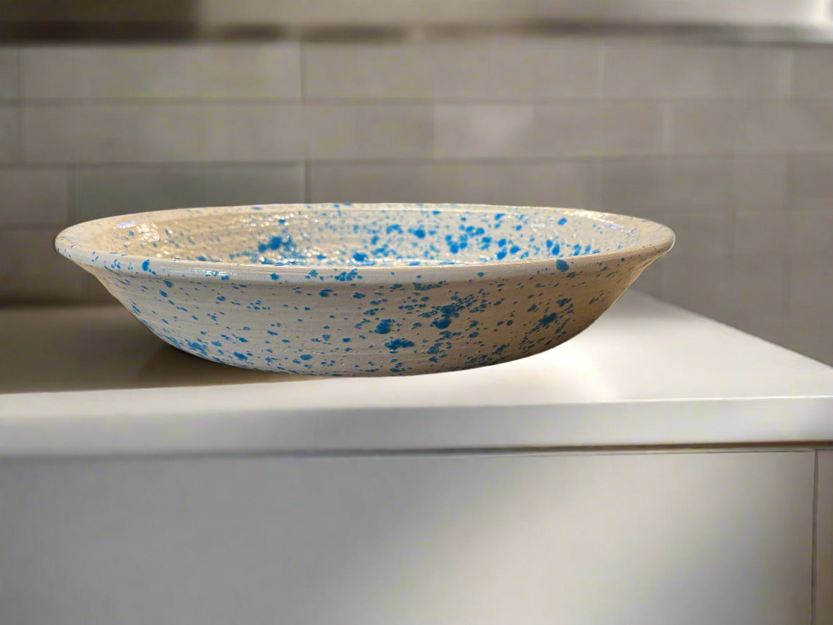 Enamel Blue Pie Plate