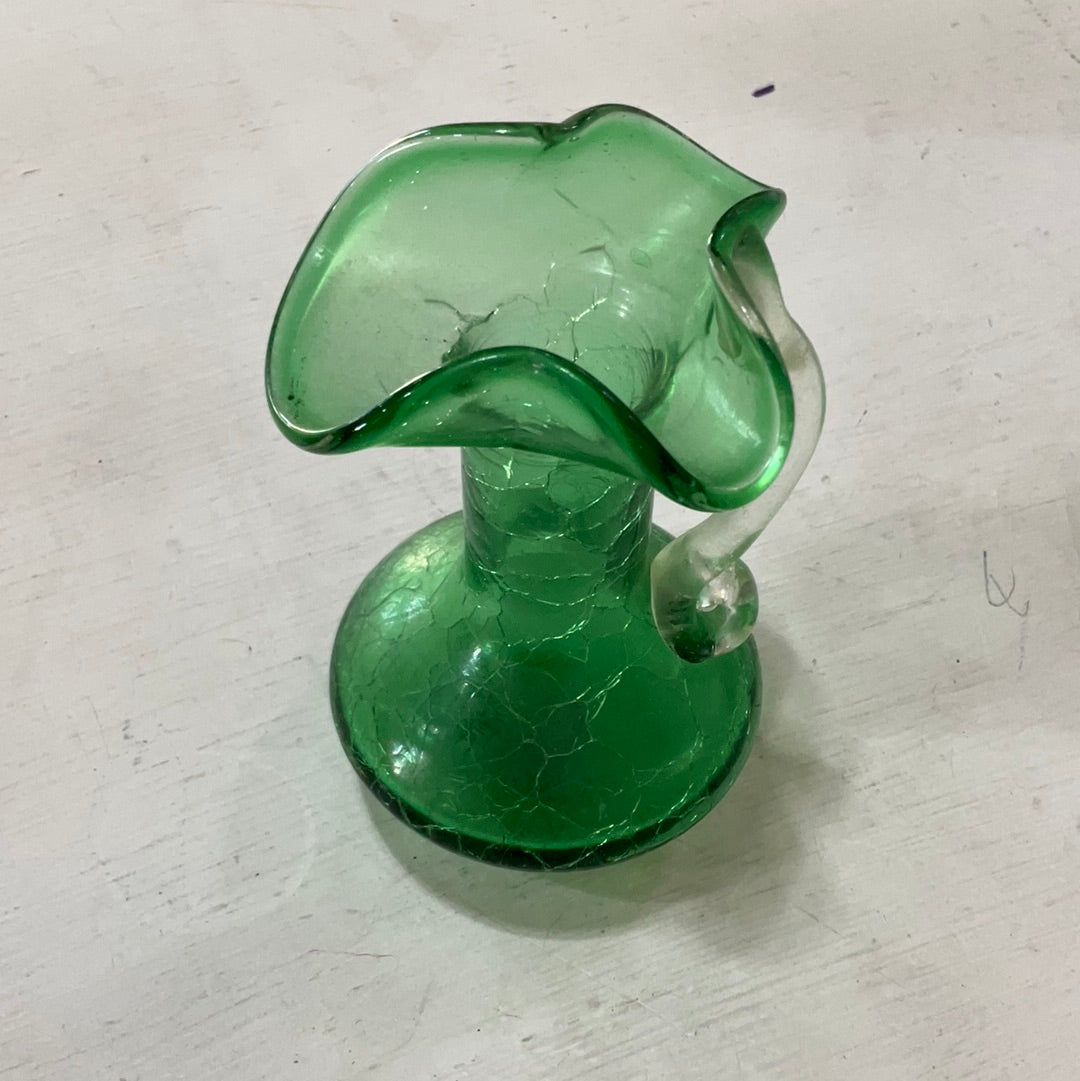 Small Vintage Green Pitcher