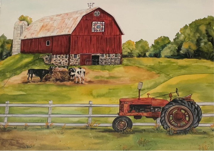 Rural Red Barn Print