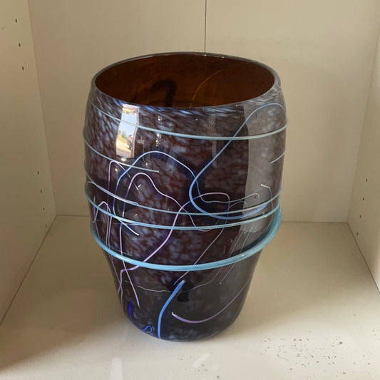 Blue Swirls Vase