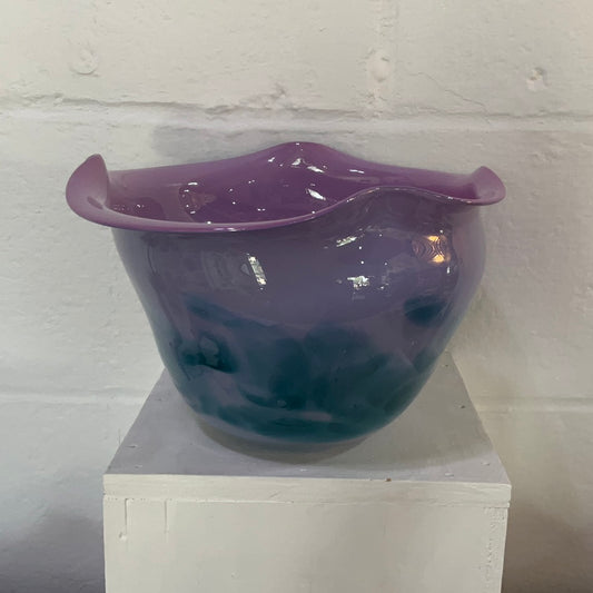 Lilac & Blue Wavy Bowl