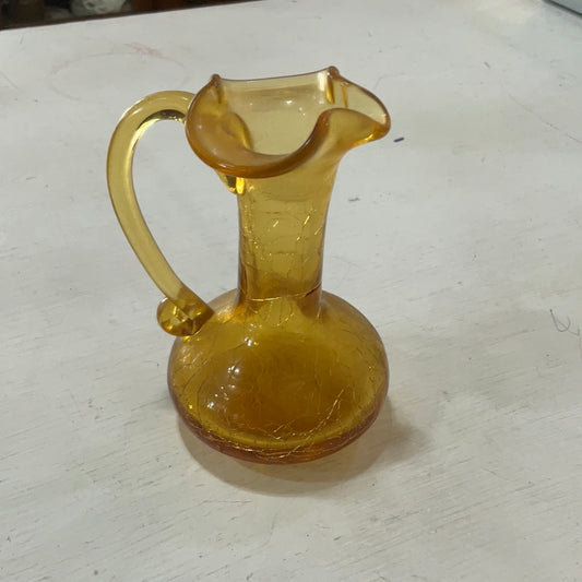 Vintage Yellow Syrup Bottle