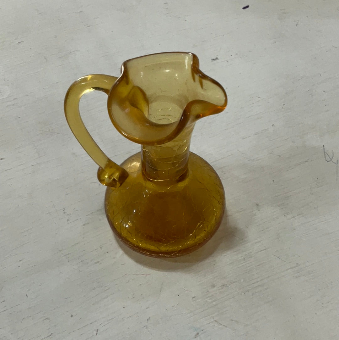 Vintage Yellow Syrup Bottle