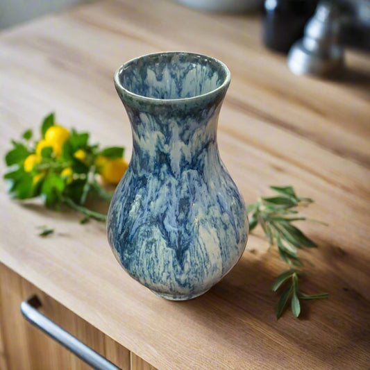 Ceramic Blue Flower Vase